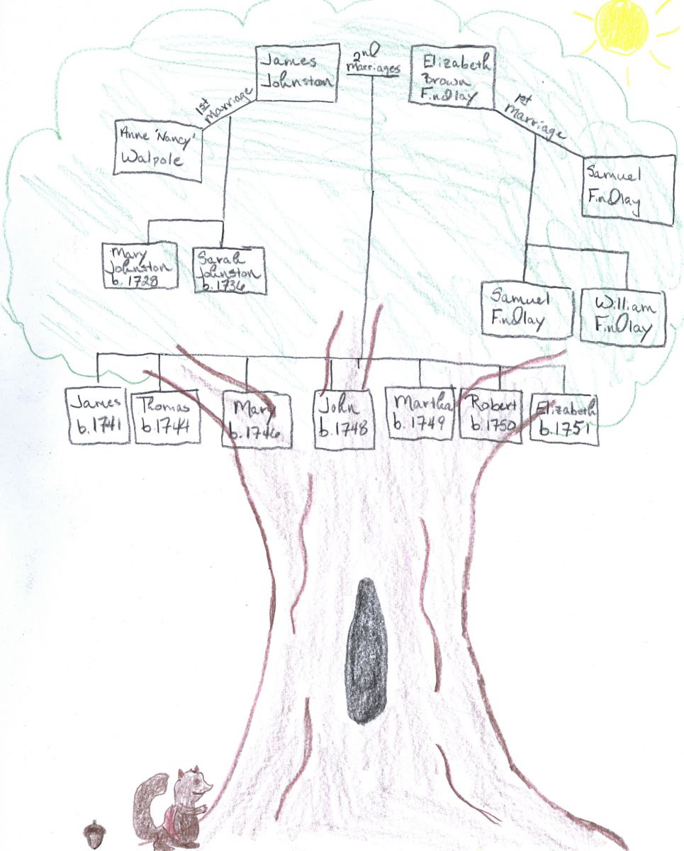 The Johnston family tree.