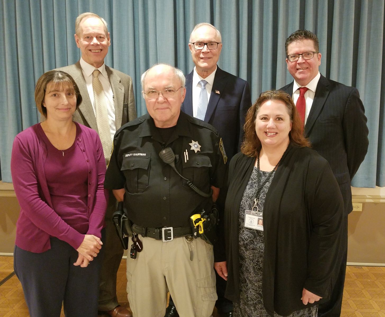 15 Years of Service Pictured above (left to right): top row- Commissioner Bob Ziobrowski, Commissioner Bob Thomas, Commissioner Chairman Dave Keller; bottom row- Ellen Eckert, William Kauffman, Kimberly Lucas Missing from photo:  David Eckert