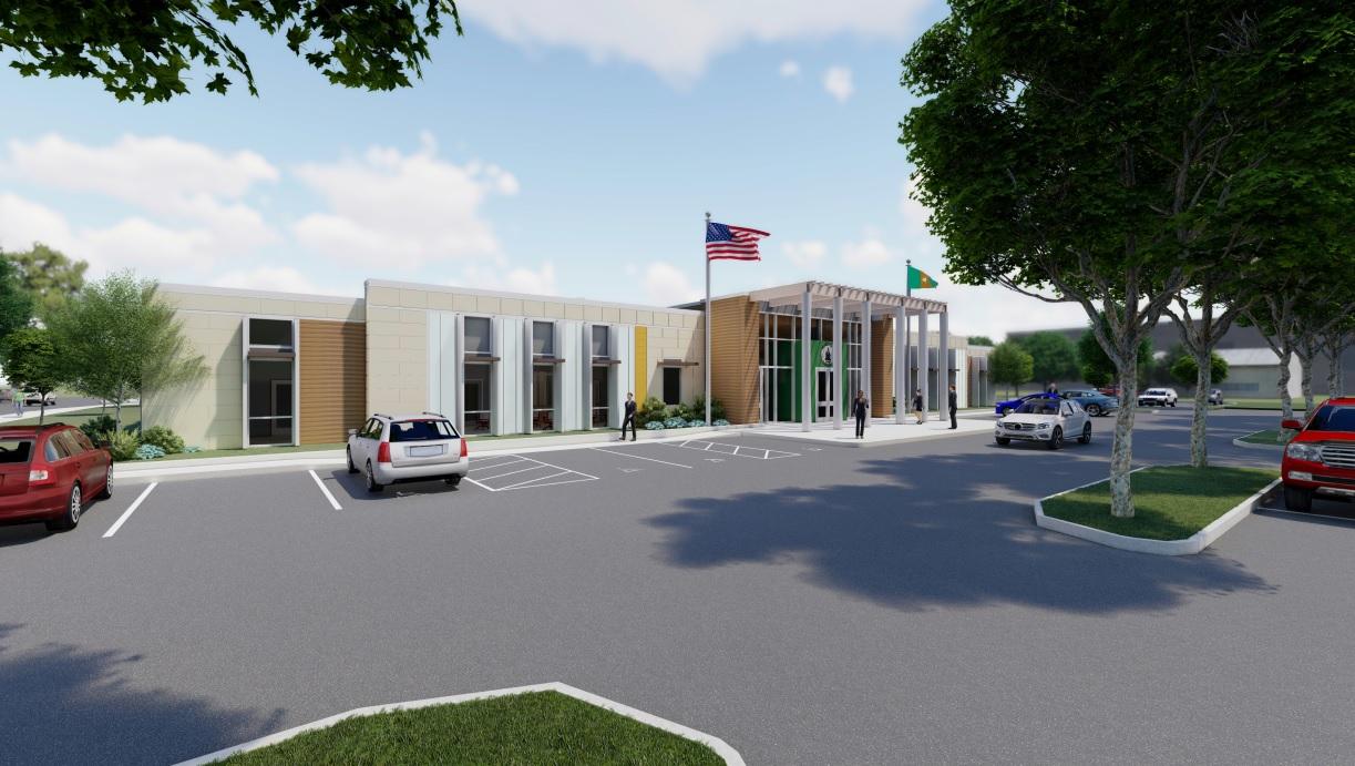 Artist rendering of Franklin County Administration Building