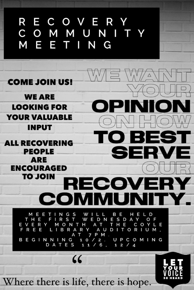 Recovery community meeting flyer