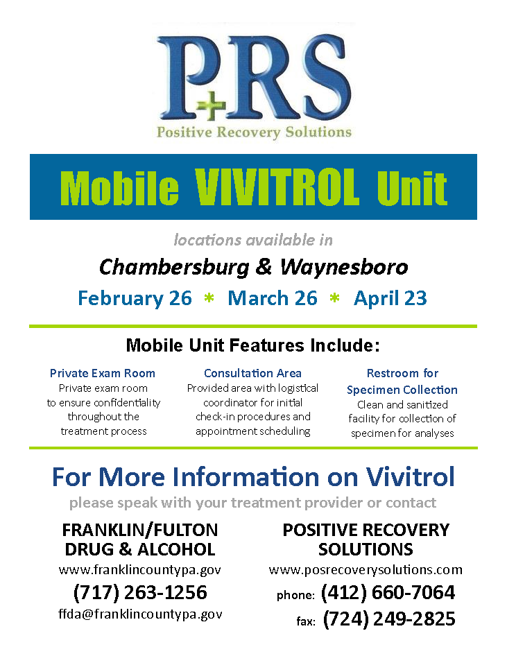 Mobile VIVITROL Unit Flyer