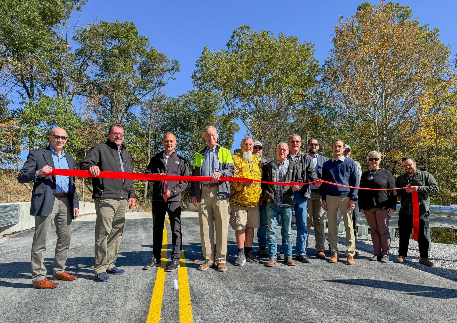 Hickory Run Road Bridge Ribon Cutting