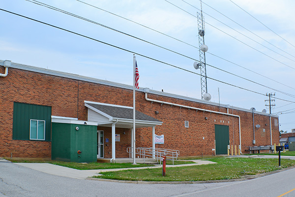 The emergency services building