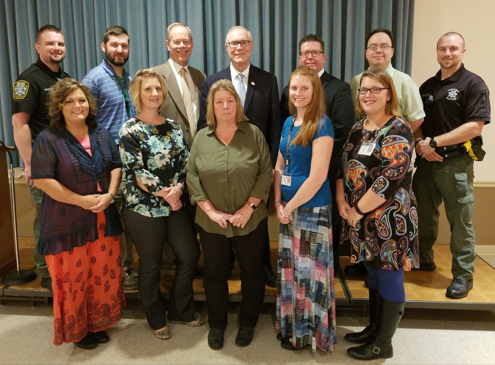 10 Years of Service Pictured above (left to right): top row- Matthew Cooper, Joel Burkholder, Commissioner Bob Ziobrowski, Commissioner Bob Thomas, Commissioner Chairman Dave Keller, Ed Hrzic, Andrew Carter; bottom row- Tammy Heckman, Erin Witmer, Pamela Miley, Ashley McCullough, Jenna Eaton. Missing from photo: Tina Dubbs, Kyle Flemming, Shelley Jenkins, Sally North, Lori Powell, Tammy Springer, Jason Taylor, Patricia Winebrenner