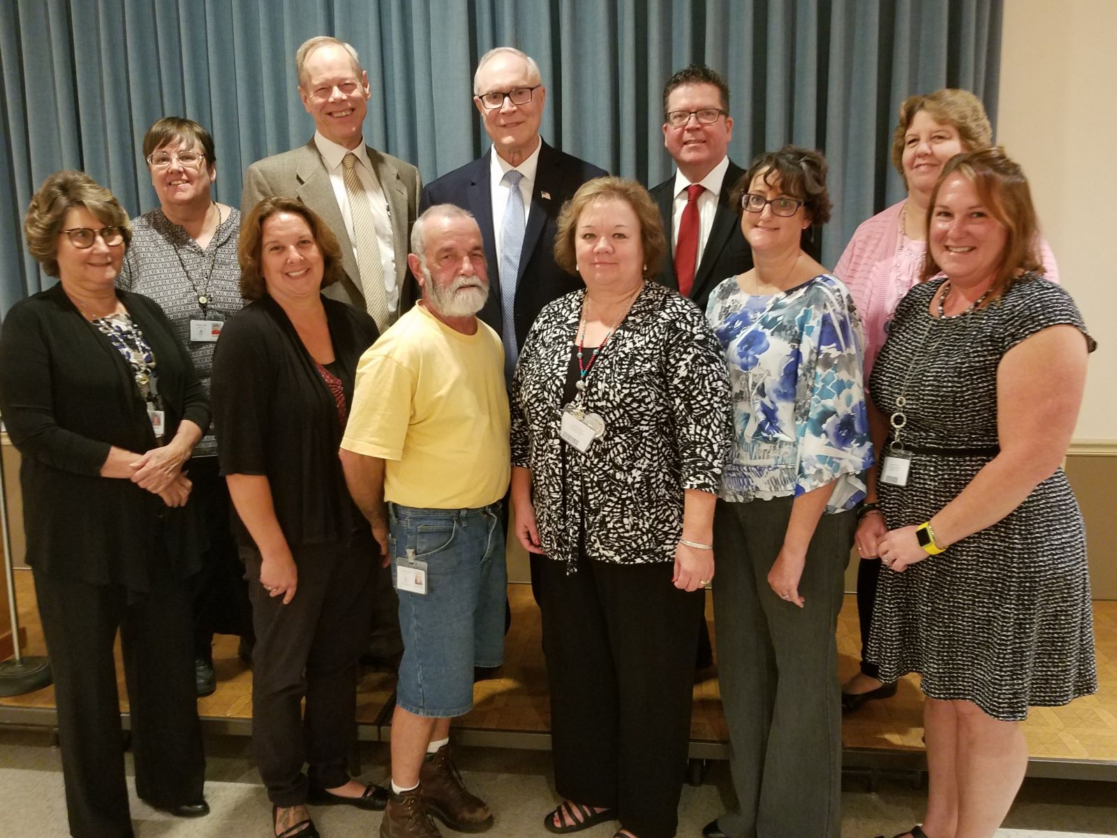 20 Years of Service Pictured above (left to right): top row- Julie Mentzer, Commissioner Bob Ziobrowski, Commissioner Bob Thomas, Commissioner Chairman Dave Keller, Karen Nye; bottom row- Cindy Kean, Minnie Goshorn, Dan McClure, Emily Eberly, Danielle Campbell, Angela Mackley  Missing from photo: Tammy Duncan, Mark Gilliam, David King, Jodi Martin, Todd McIntire, Donna Poe, Sharon Winter.