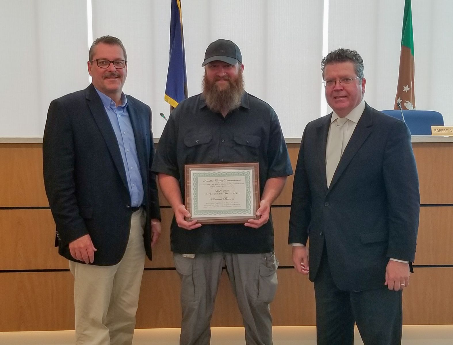 Brown Named Franklin County’s May Employee Of The Month