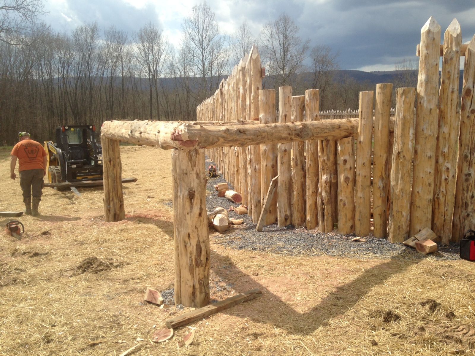 Bastion (corner) construction.