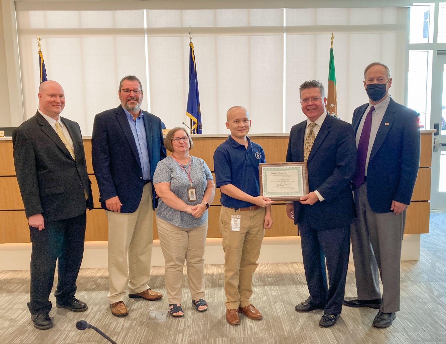 West Named Franklin County’s August Employee Of The Month