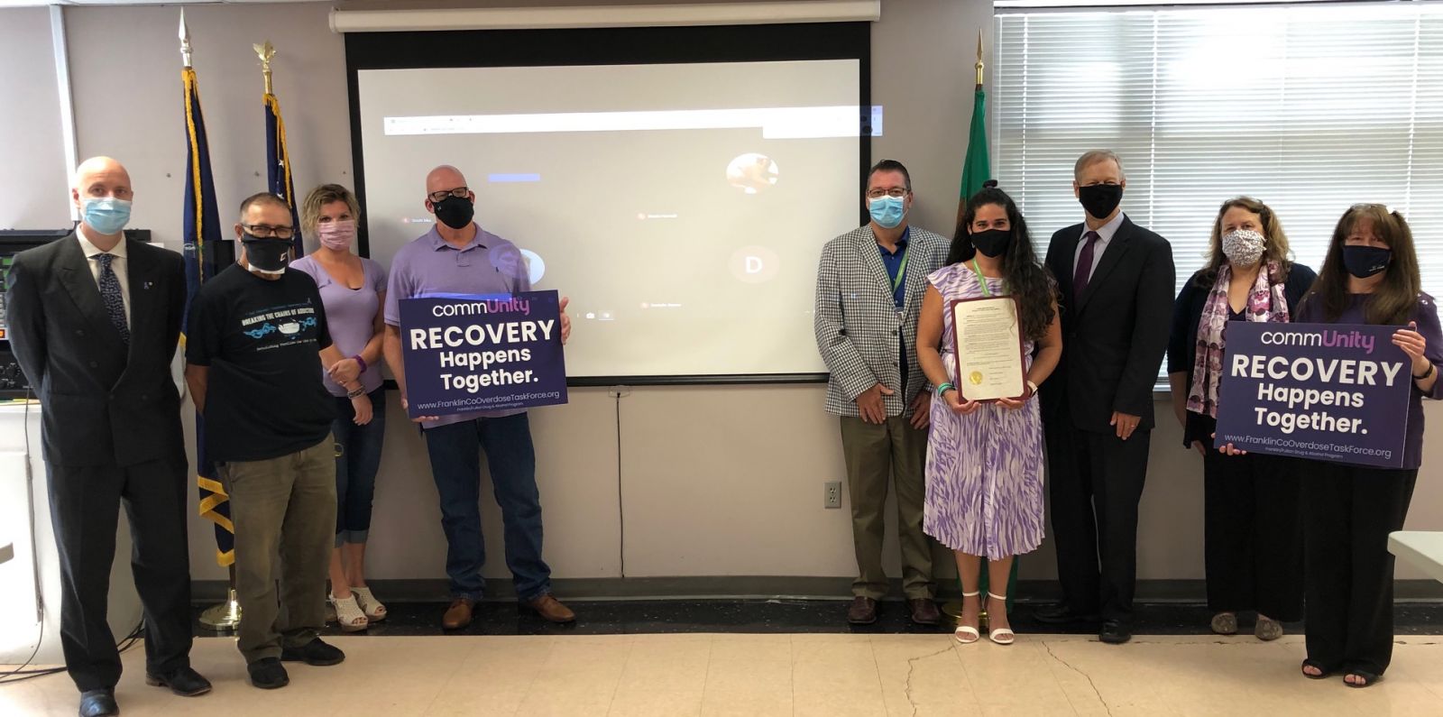 Commissioners Proclaim September 2020 as Recovery Month