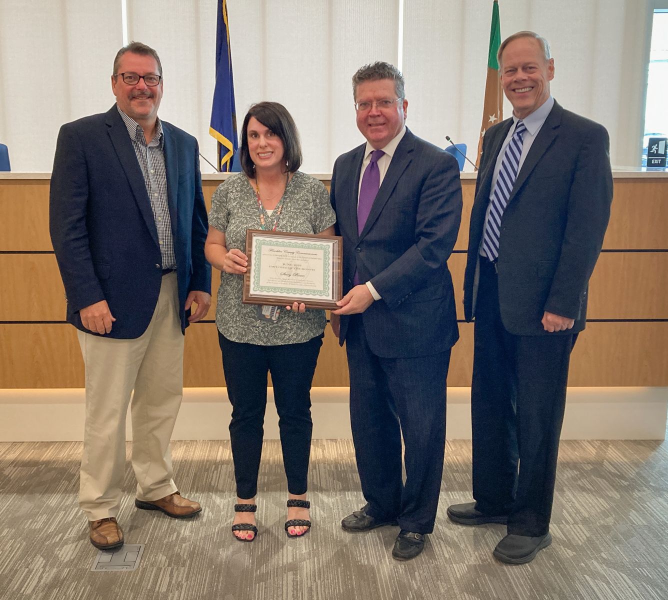 Rowe Named Franklin County’s June Employee Of The Month