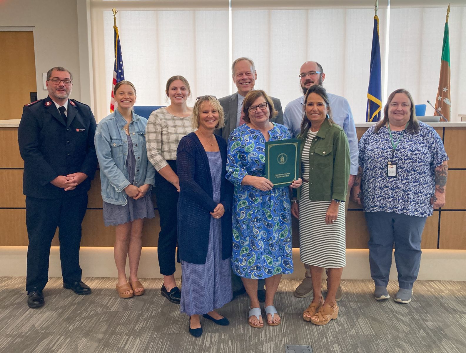 Franklin County Commissioners Recognize Substance Use Prevention Month