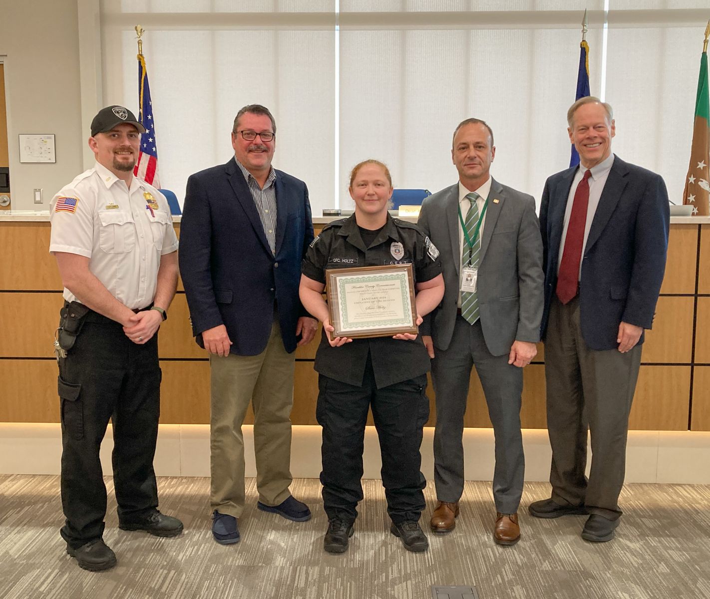 Holtz Named Franklin County’s January Employee Of The Month