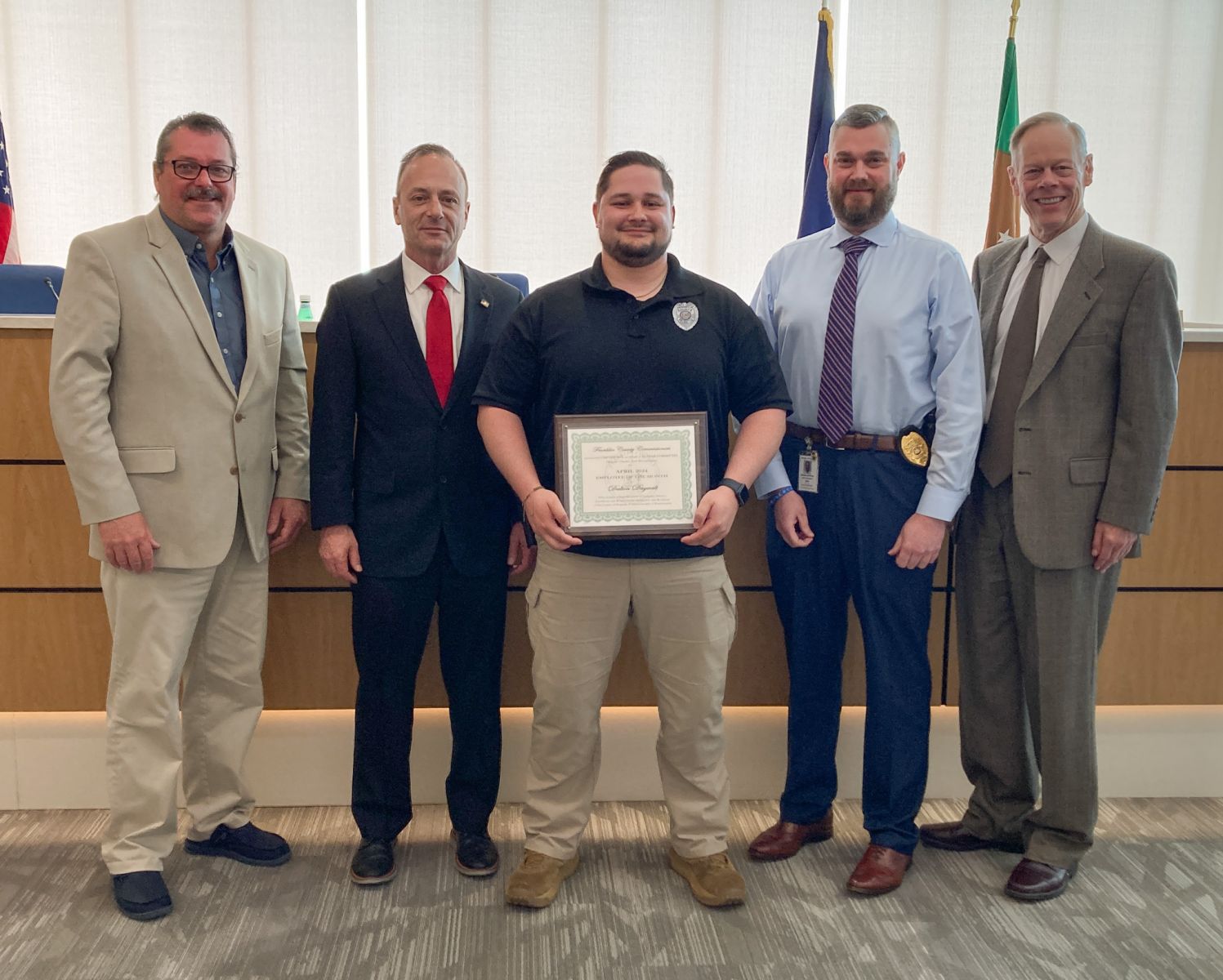 Daywalt Named Franklin County’s April Employee Of The Month