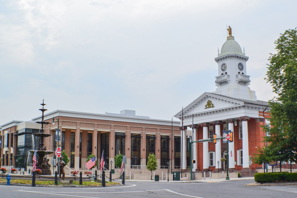 outside of judicial building