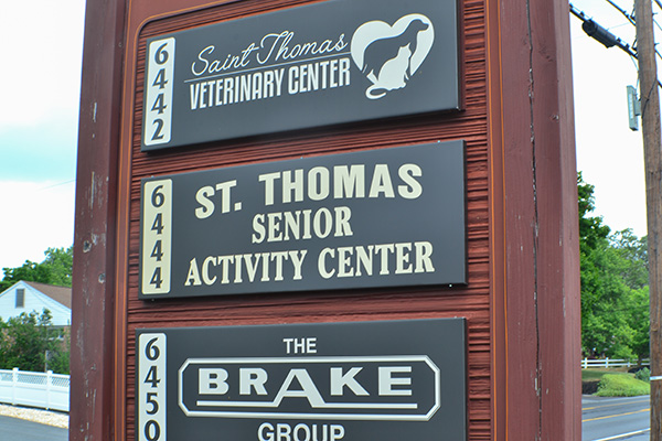 St. Thomas Senior Center sign