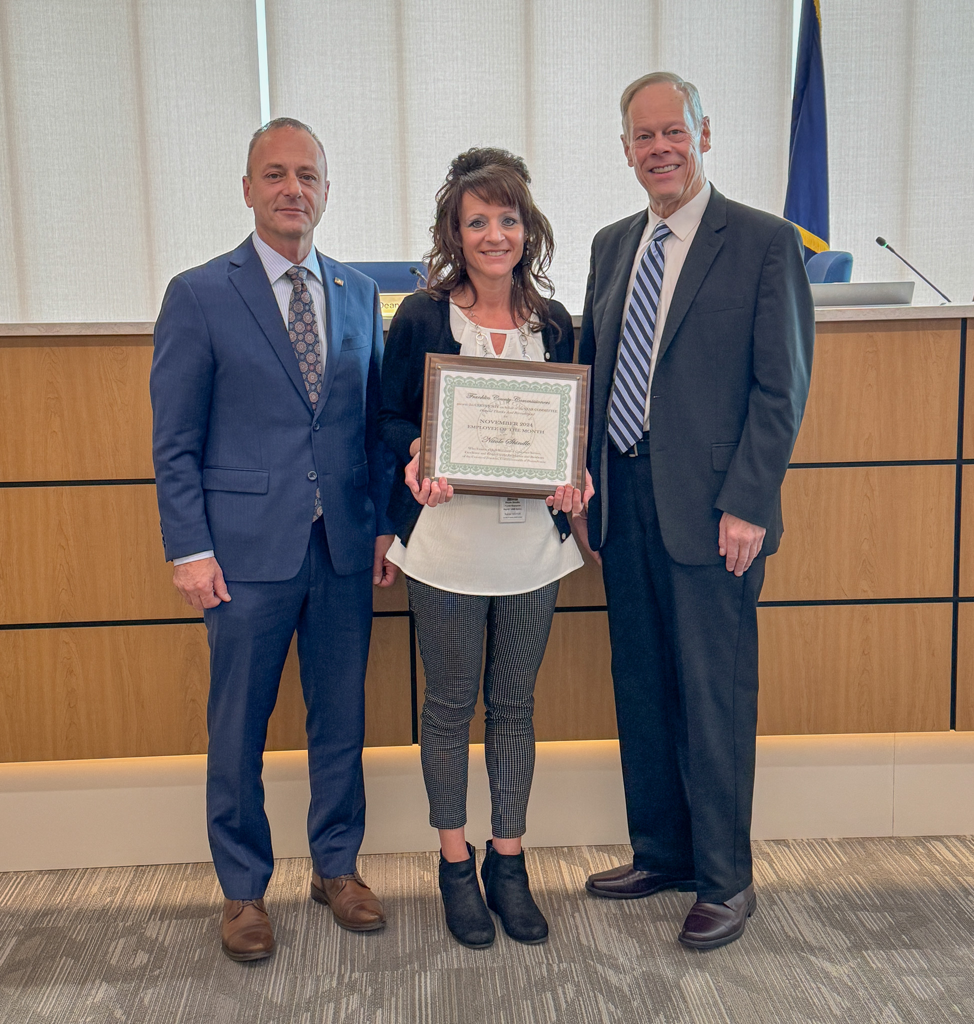 Shindle Named Franklin County’s November Employee Of The Month